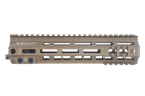 Geissele Automatics SMR free float handguard MK4 9.3in with M-LOK design and desert dirt finish